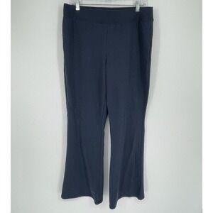 GAP Women's Blue Stretch Relaxed Flare Leg Fleece Lounge Yoga Sweatpants Size L